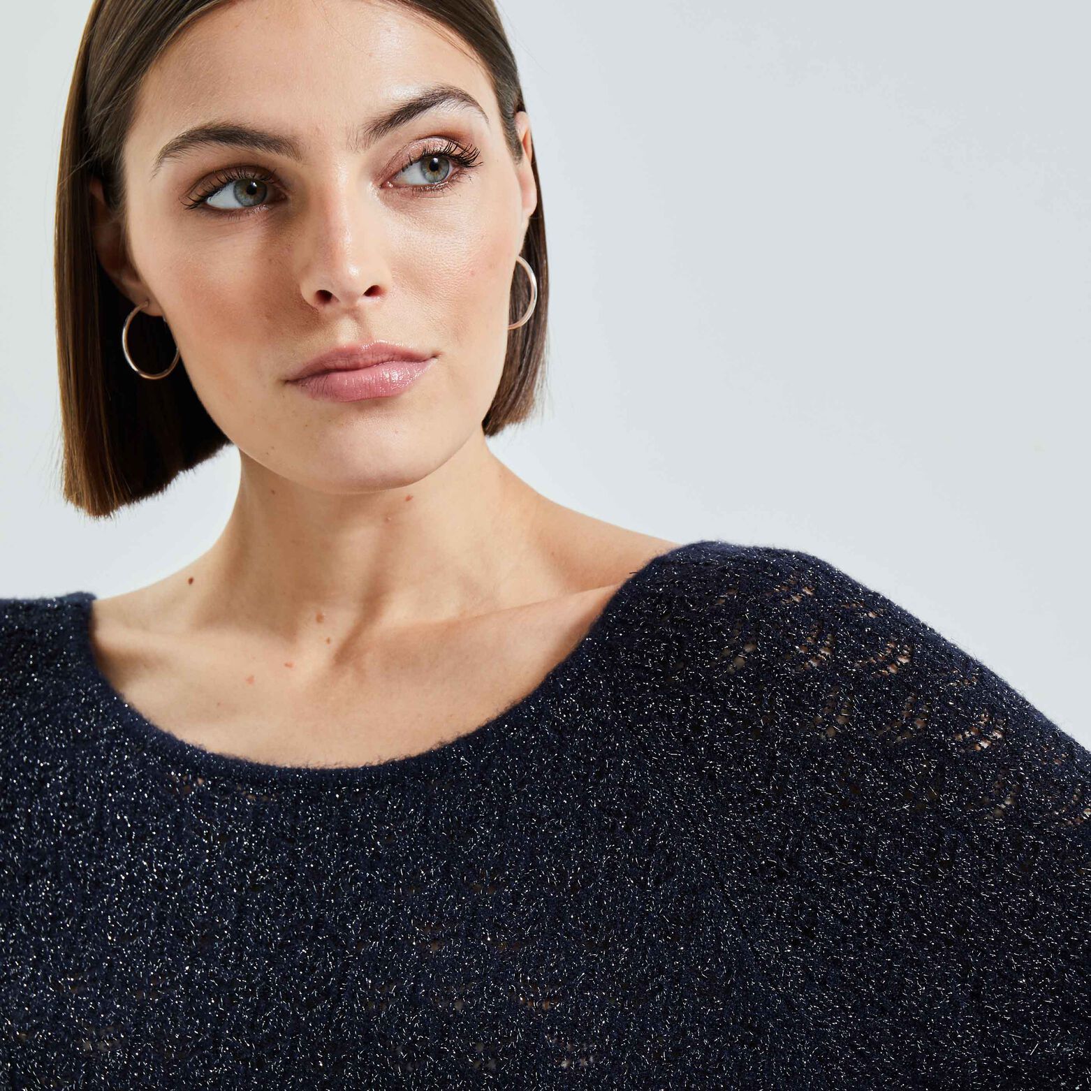 Pull jeux de points femme
