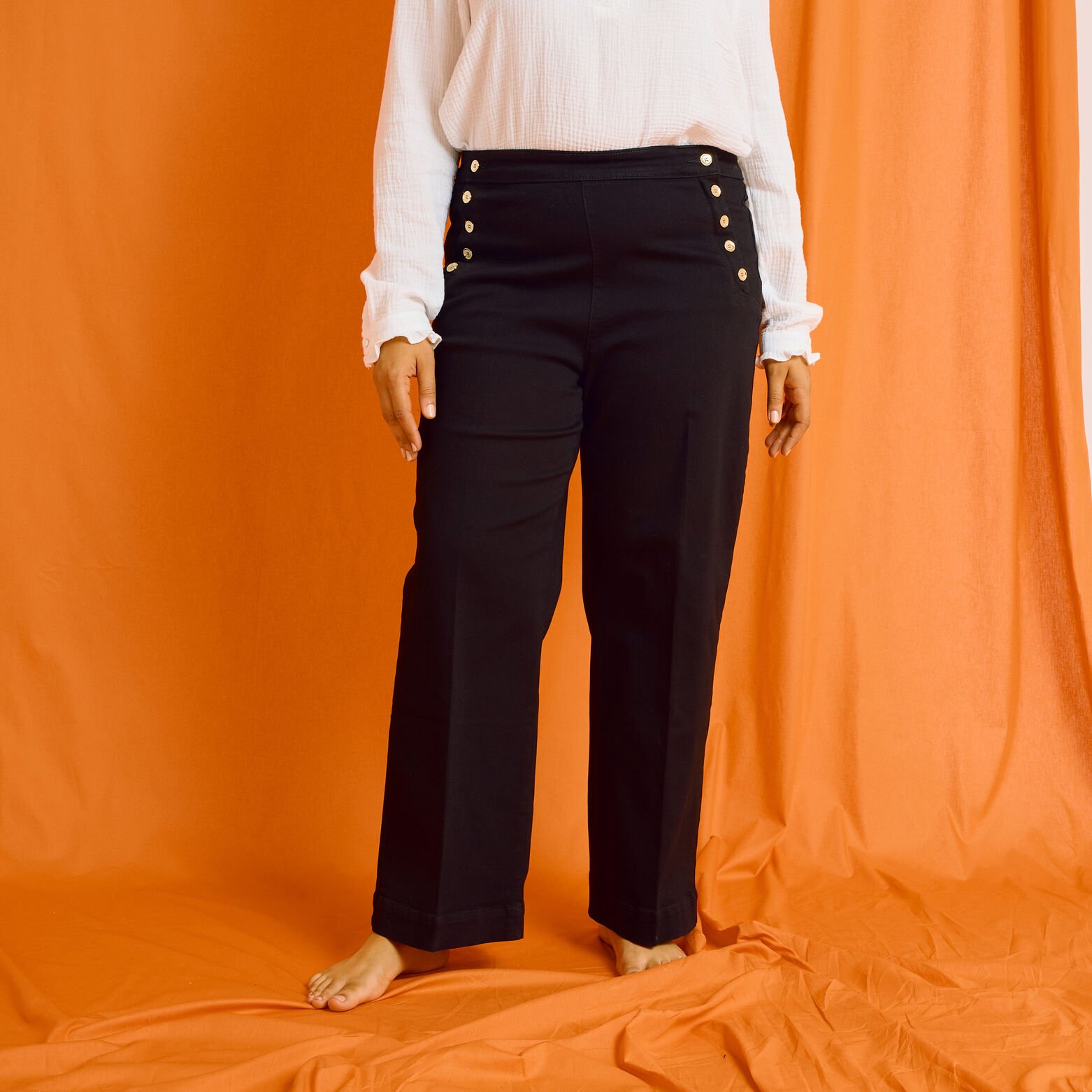 Jean flare POMPON F02 femme