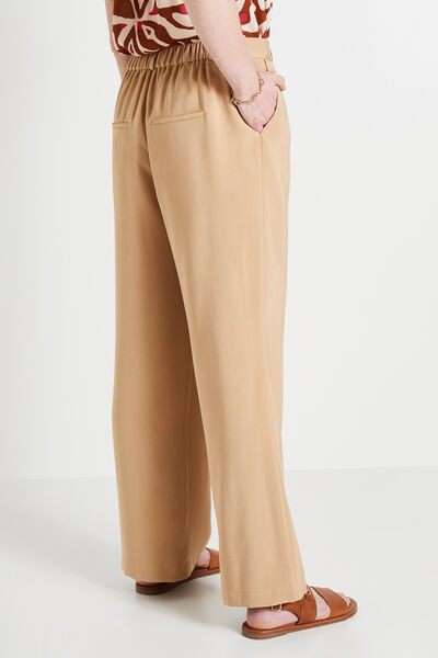 Pantalon large à pinces femme