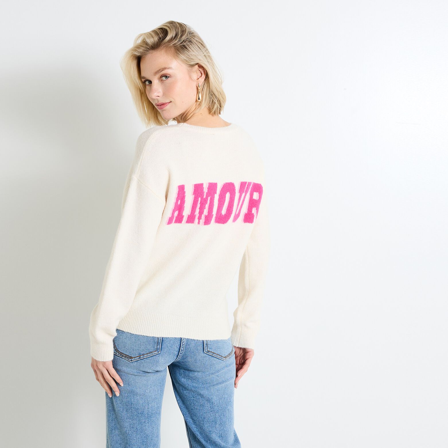 Pull manches longues femme
