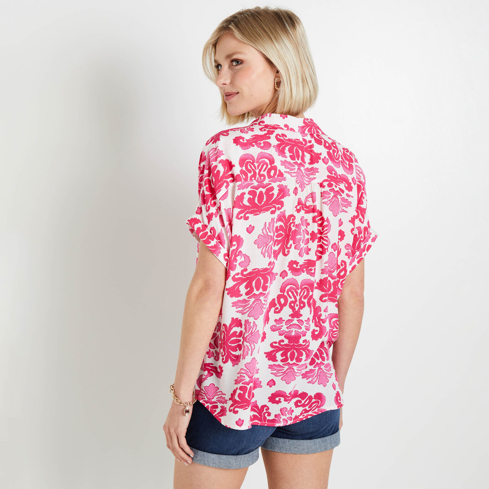 Chemise manches courtes femme