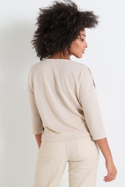 T-shirt col V femme