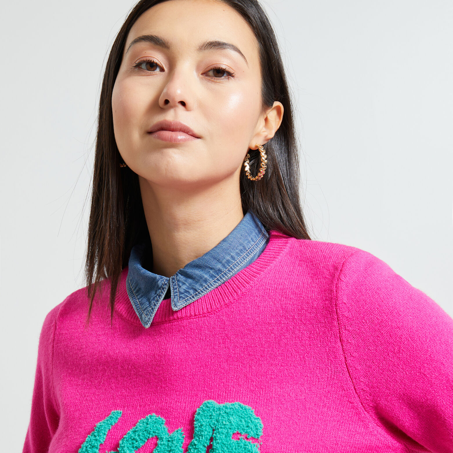 Pull love femme