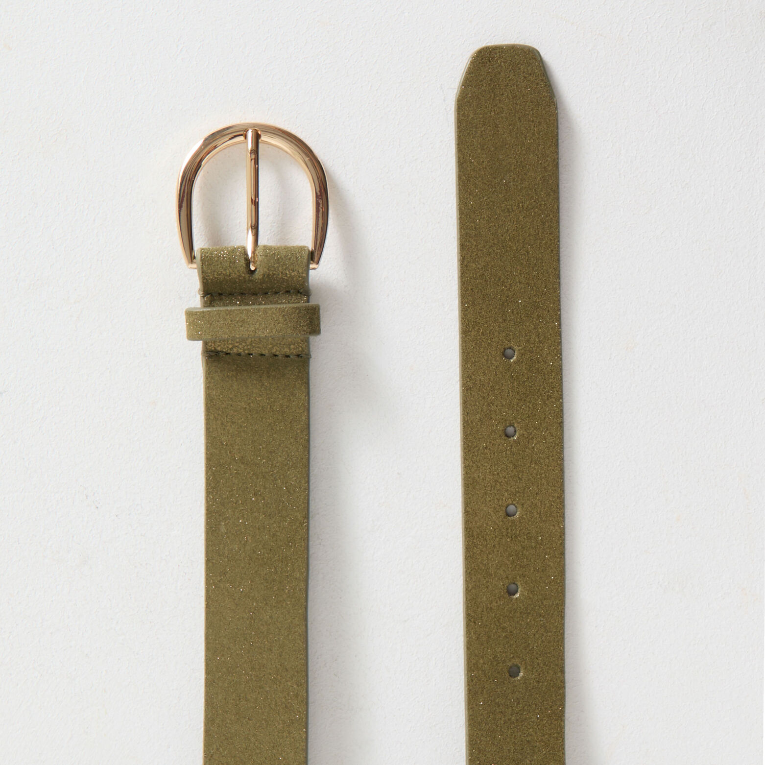 Ceinture croûte de cuir femme