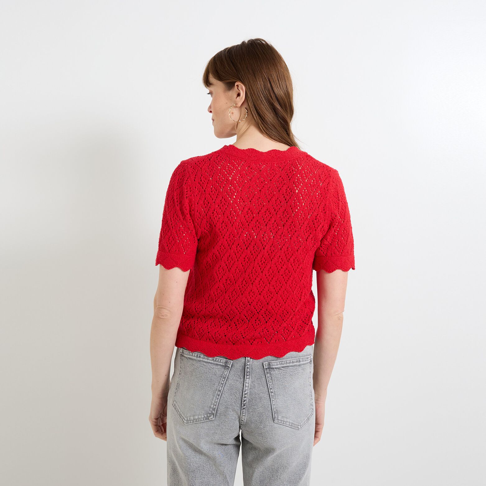Gilet manches courtes femme