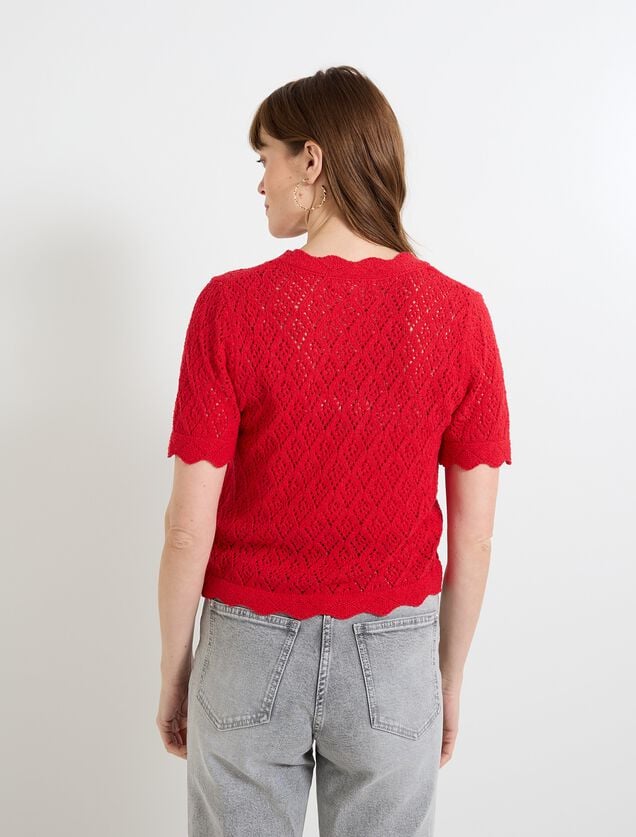 Gilet manches courtes femme