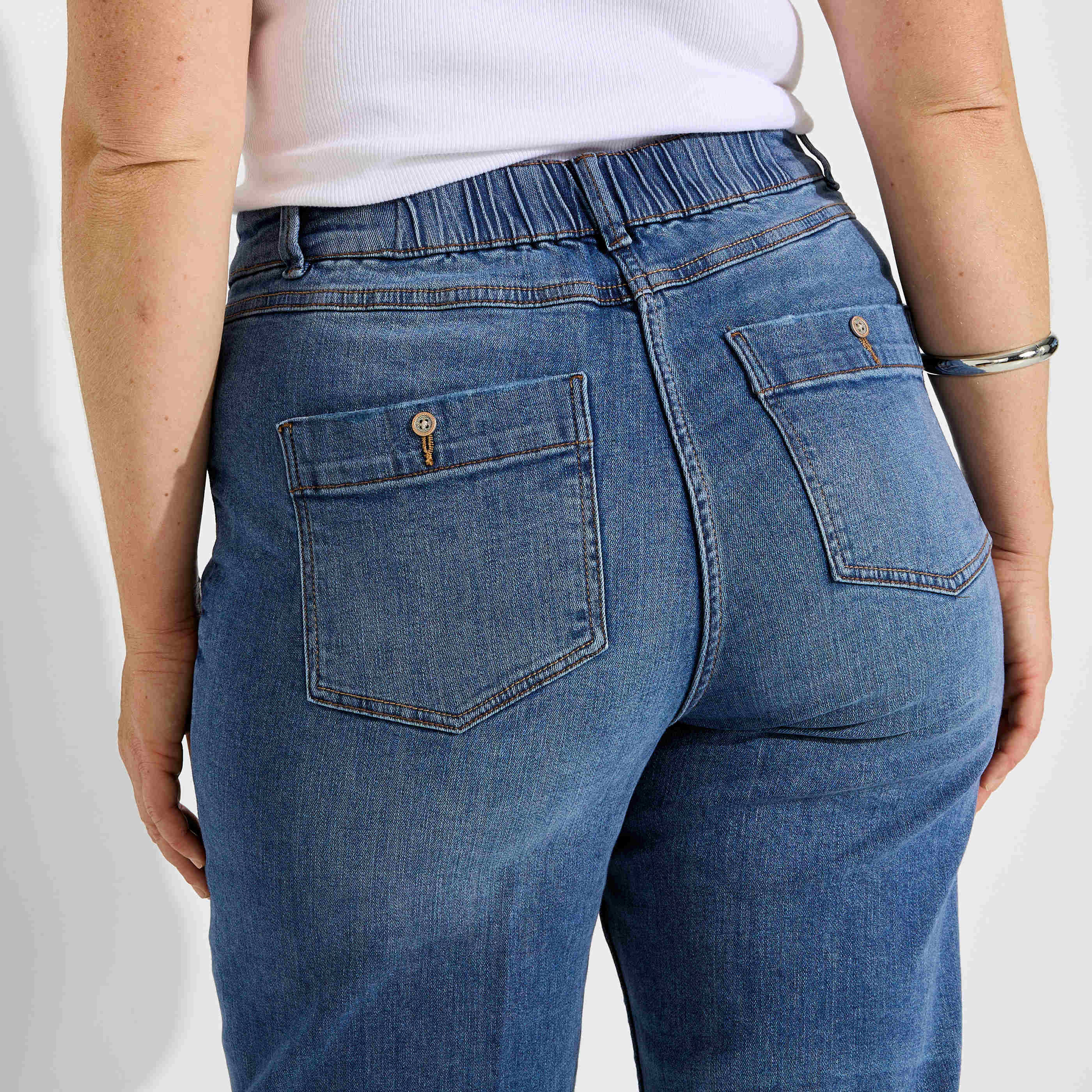 Jean flare raccourci KANSAS RF02 femme