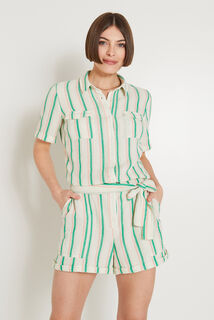 Combishort gaze de coton femme