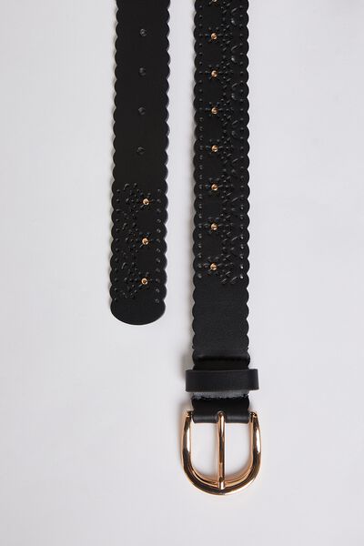 Ceinture fantaisie à cloutée femme