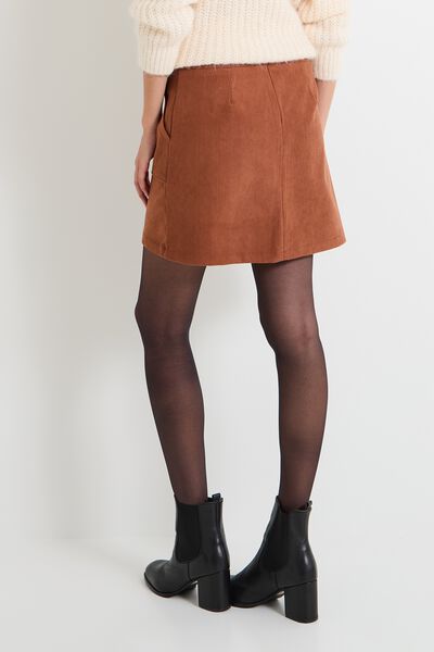 Jupe velours côtelé femme