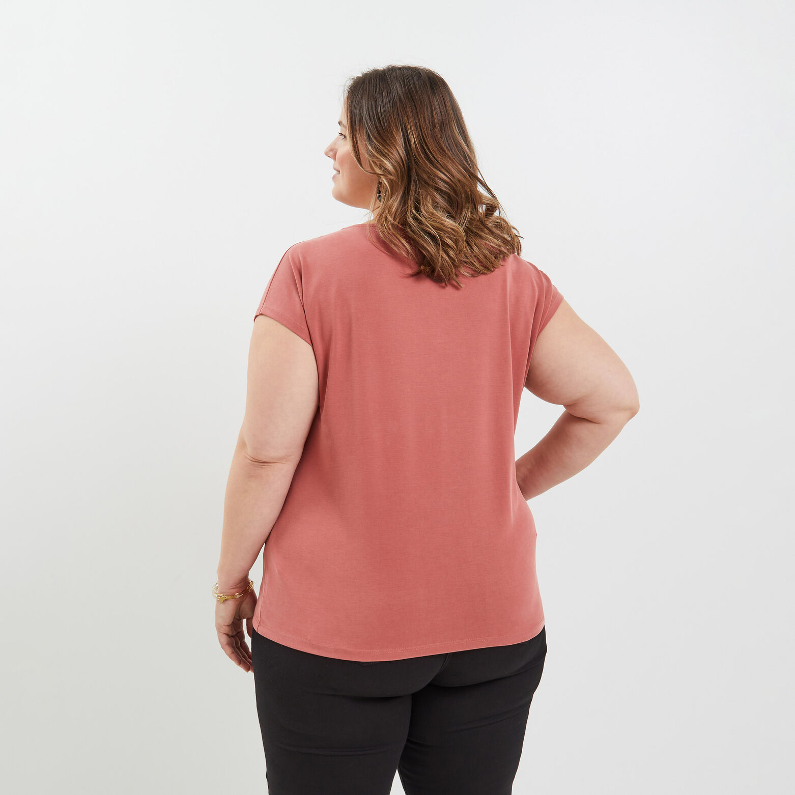 Tshirt col V femme