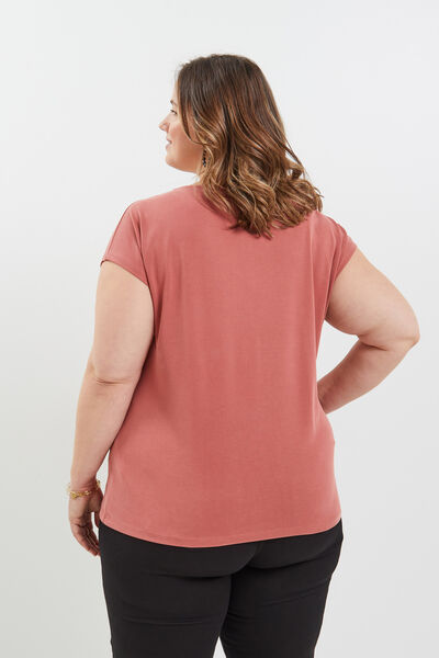Tshirt col V femme