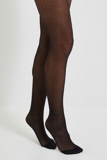 Collant semi opaque fantaisie femme