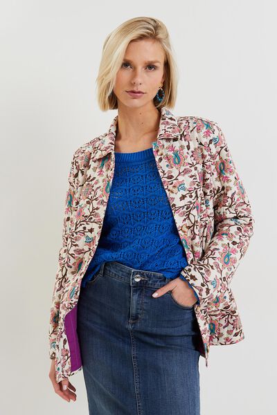 Veste matelassée boutonnée femme