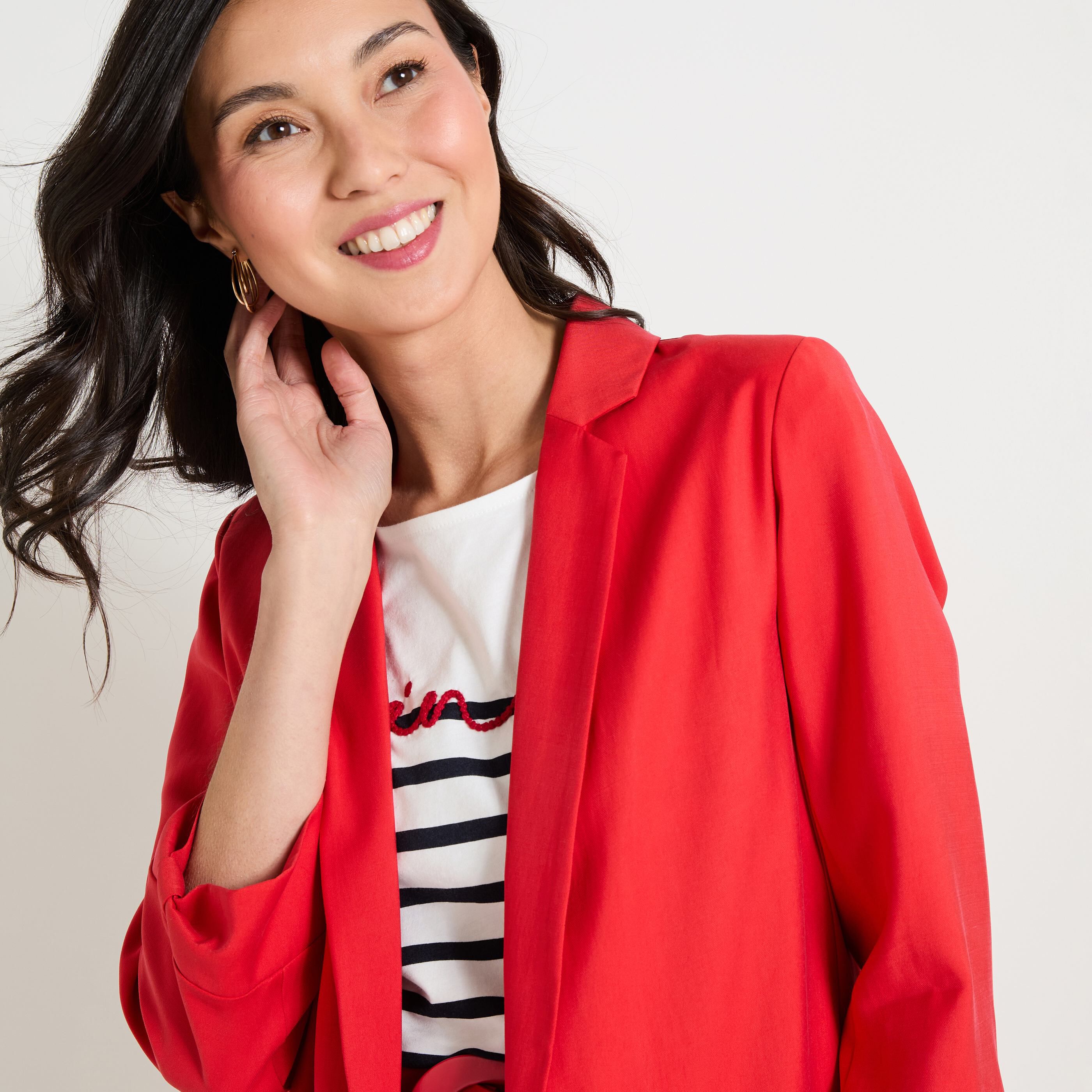 Blazer fluide femme clearance