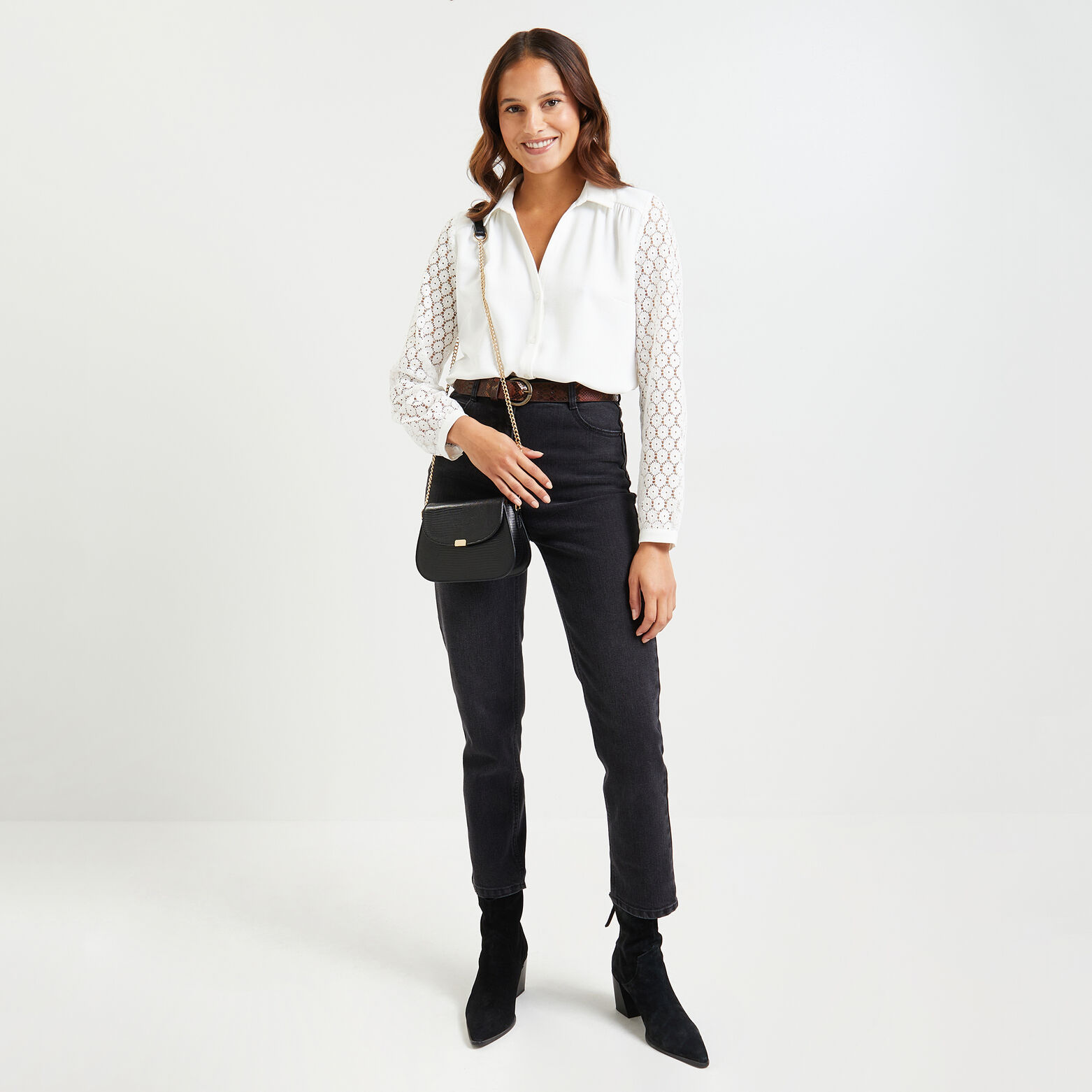 Chemise broderie femme