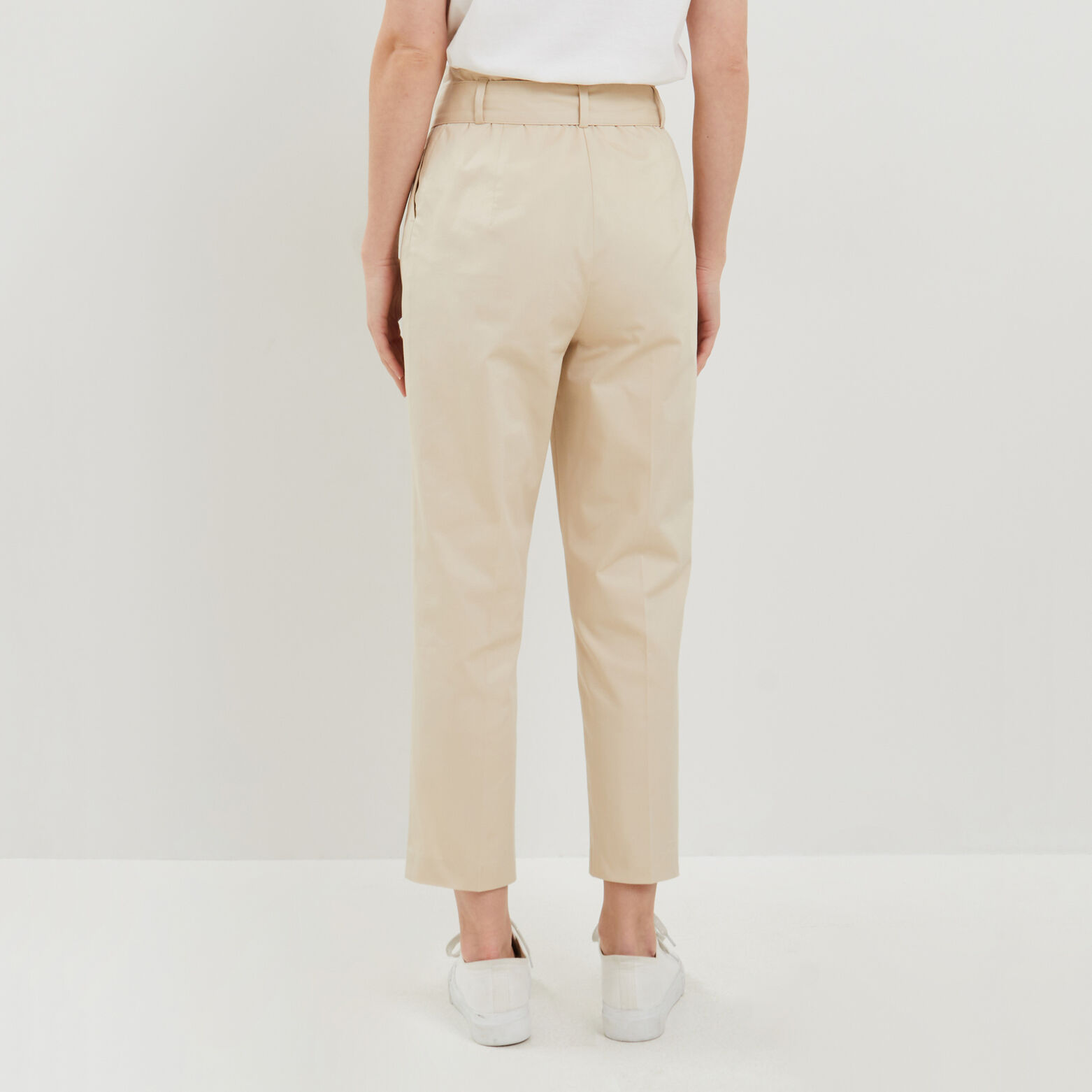 Pantalon paperbag femme