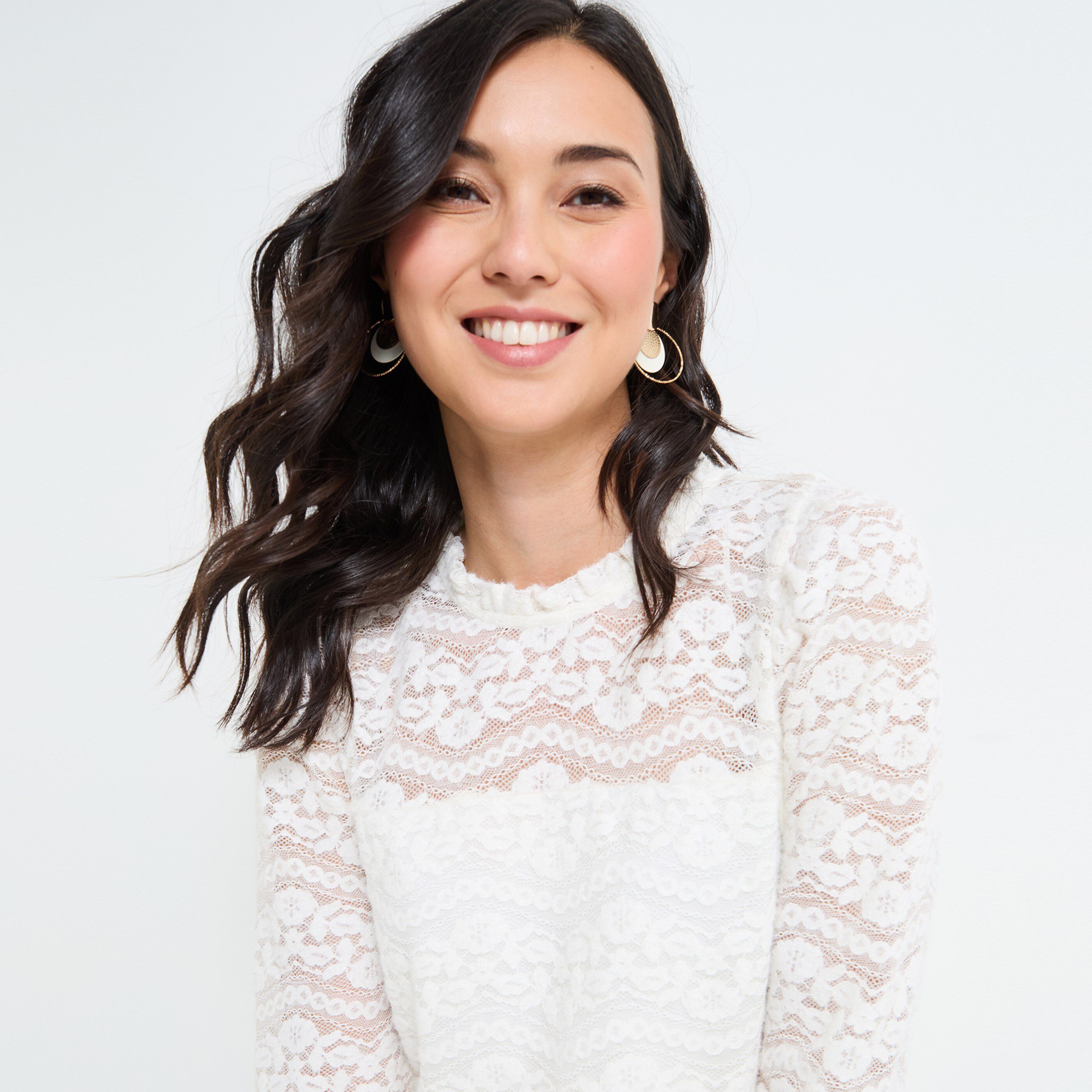 T-shirt col montant femme