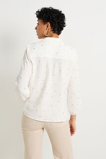 Blouse en gaze de coton femme