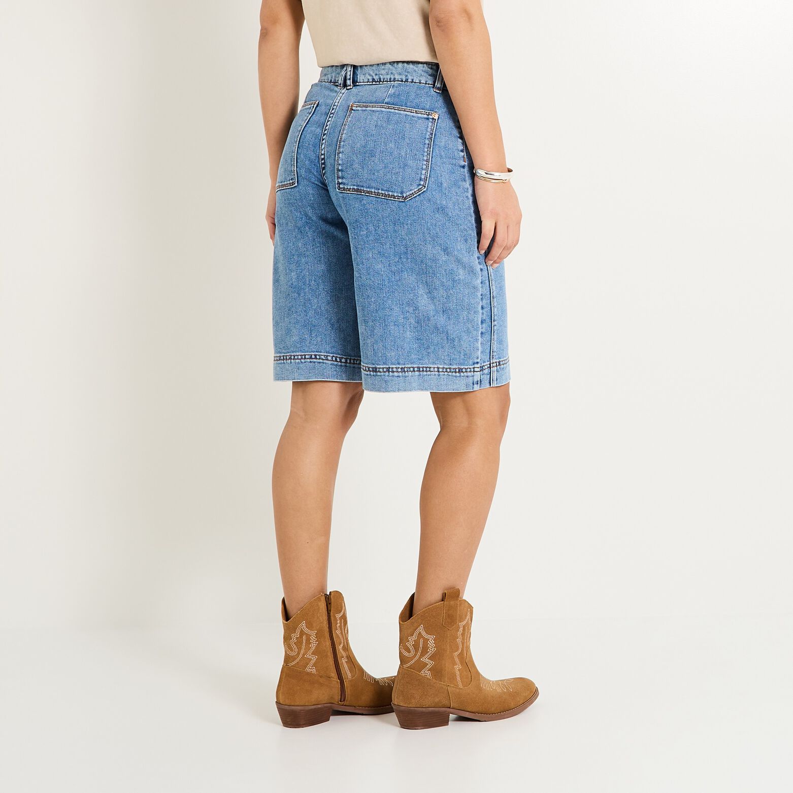 Bermuda en jean femme