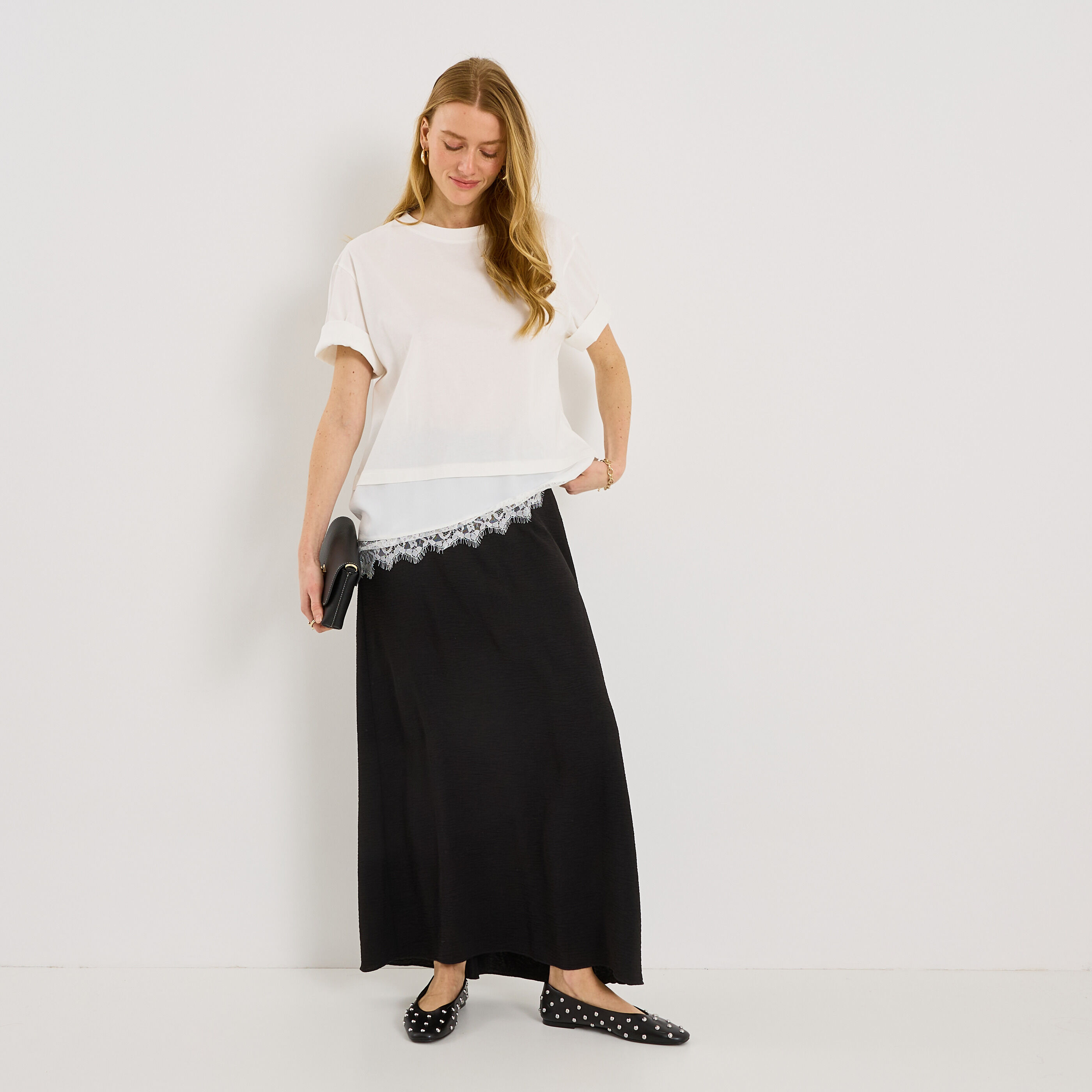 T-shirt col rond femme