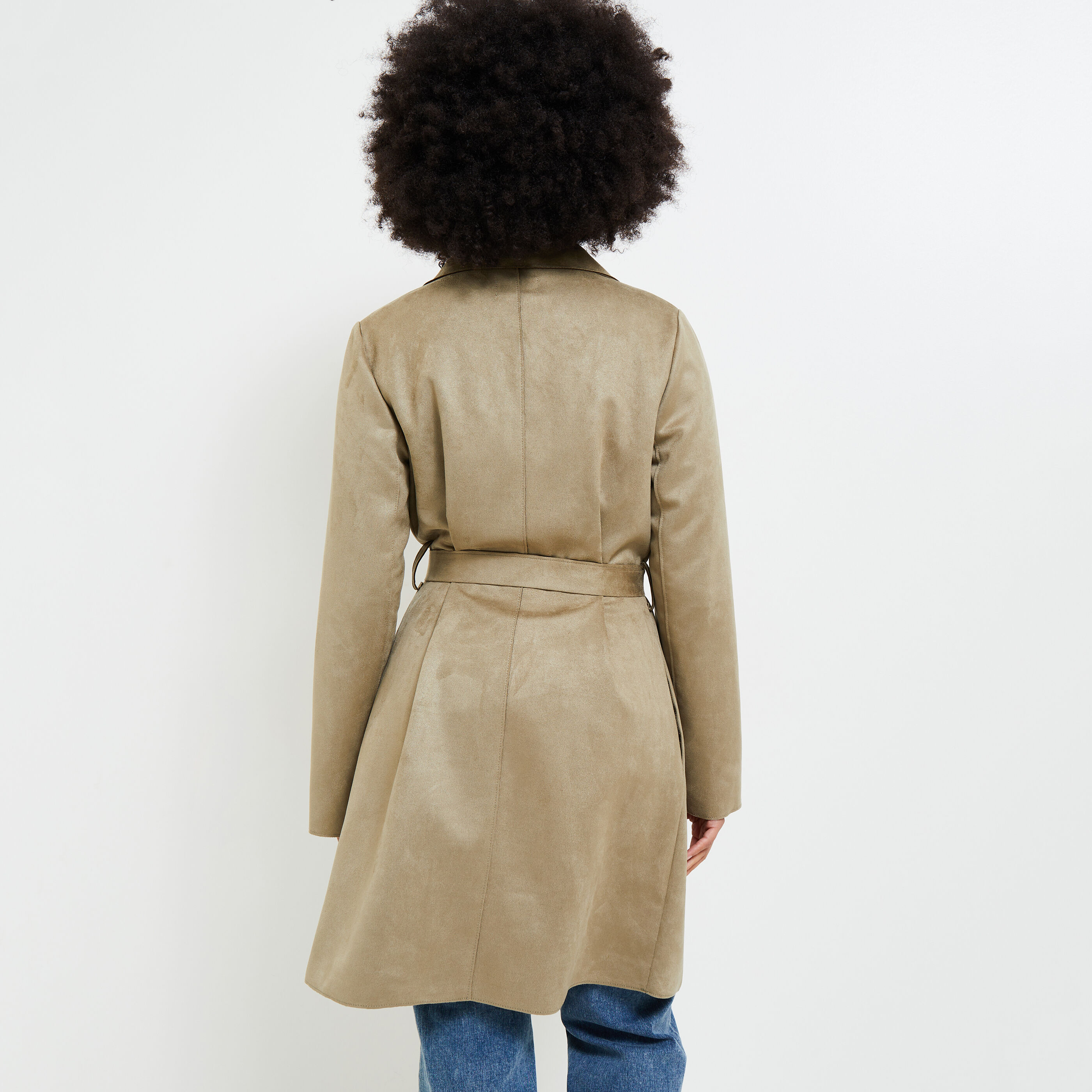 Manteau hot sale suedine femme