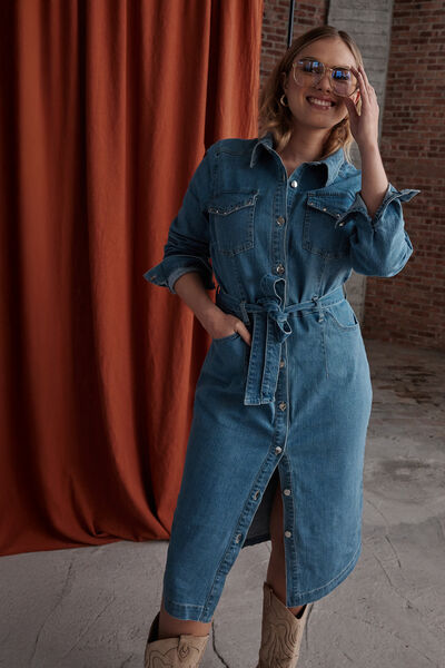 Robe en denim femme