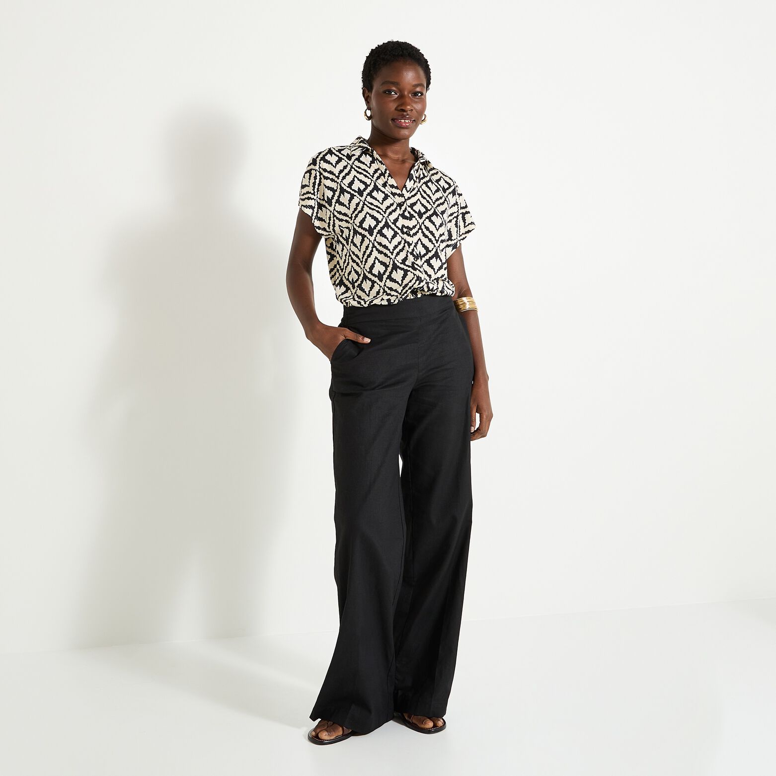 Chemise imprimée en venezia femme