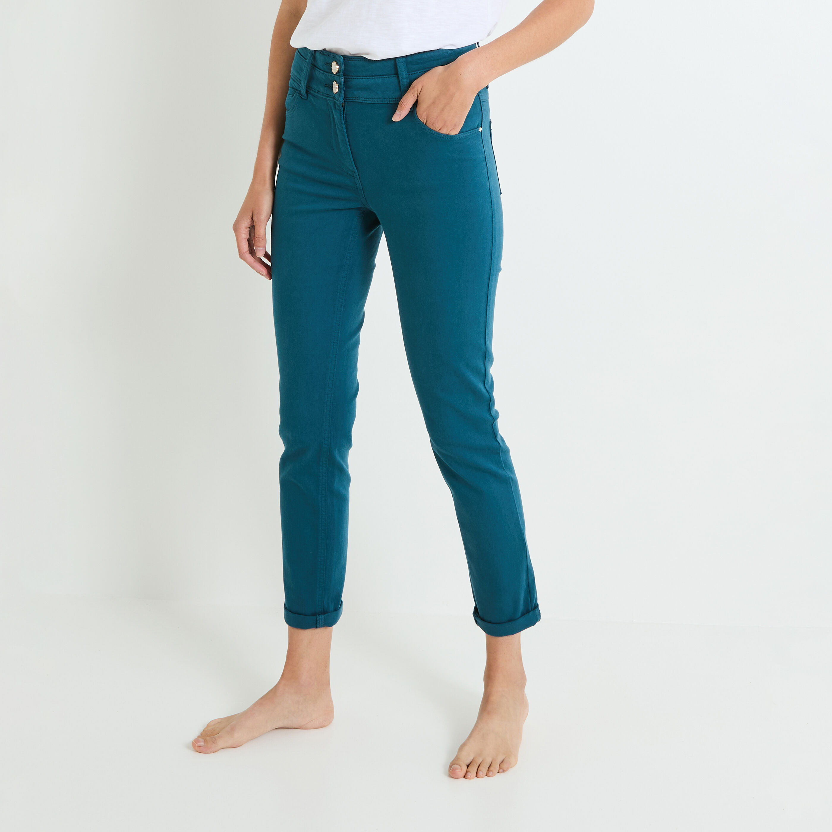 Jeans colorés femme cheap