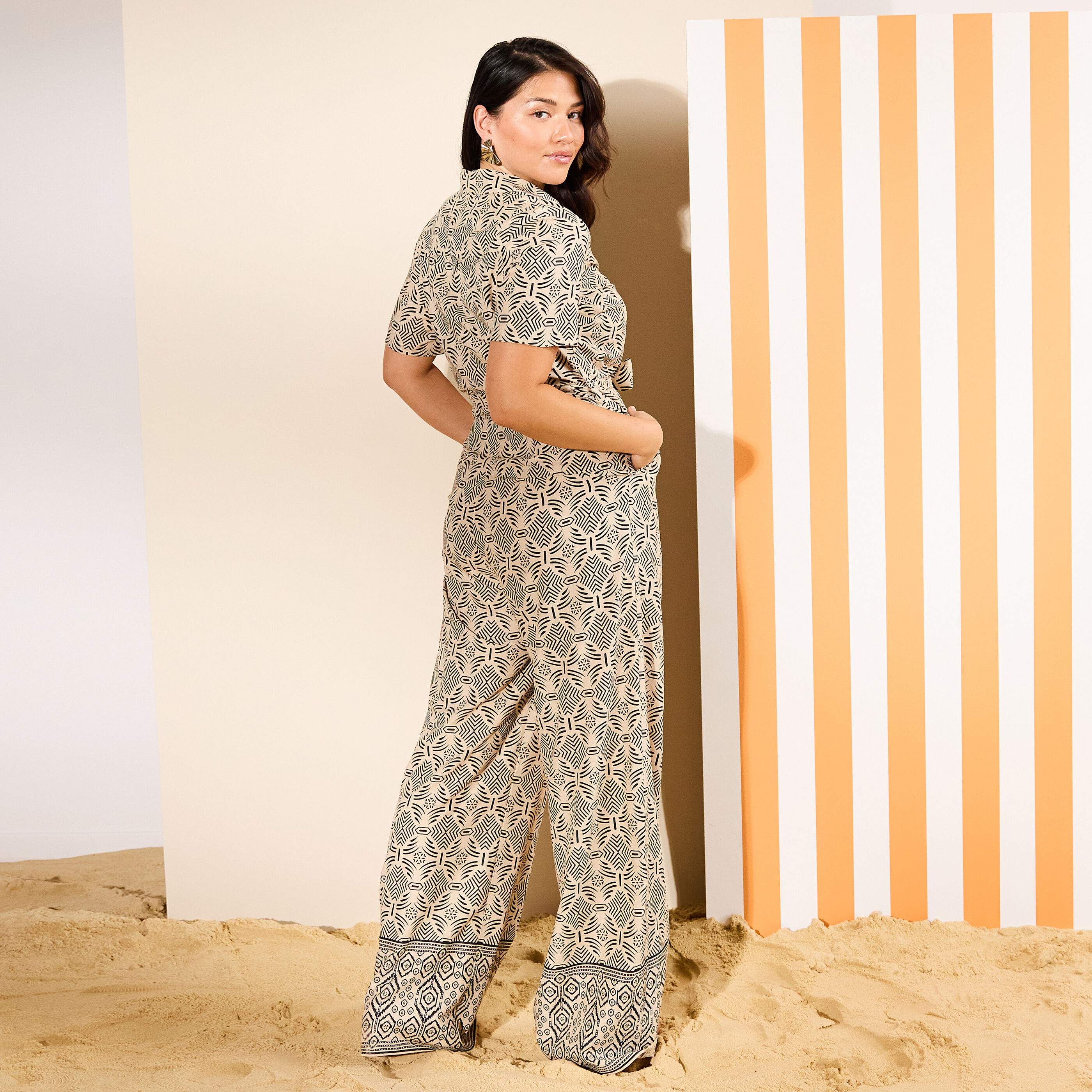 Combinaison imprim&eacute;e femme