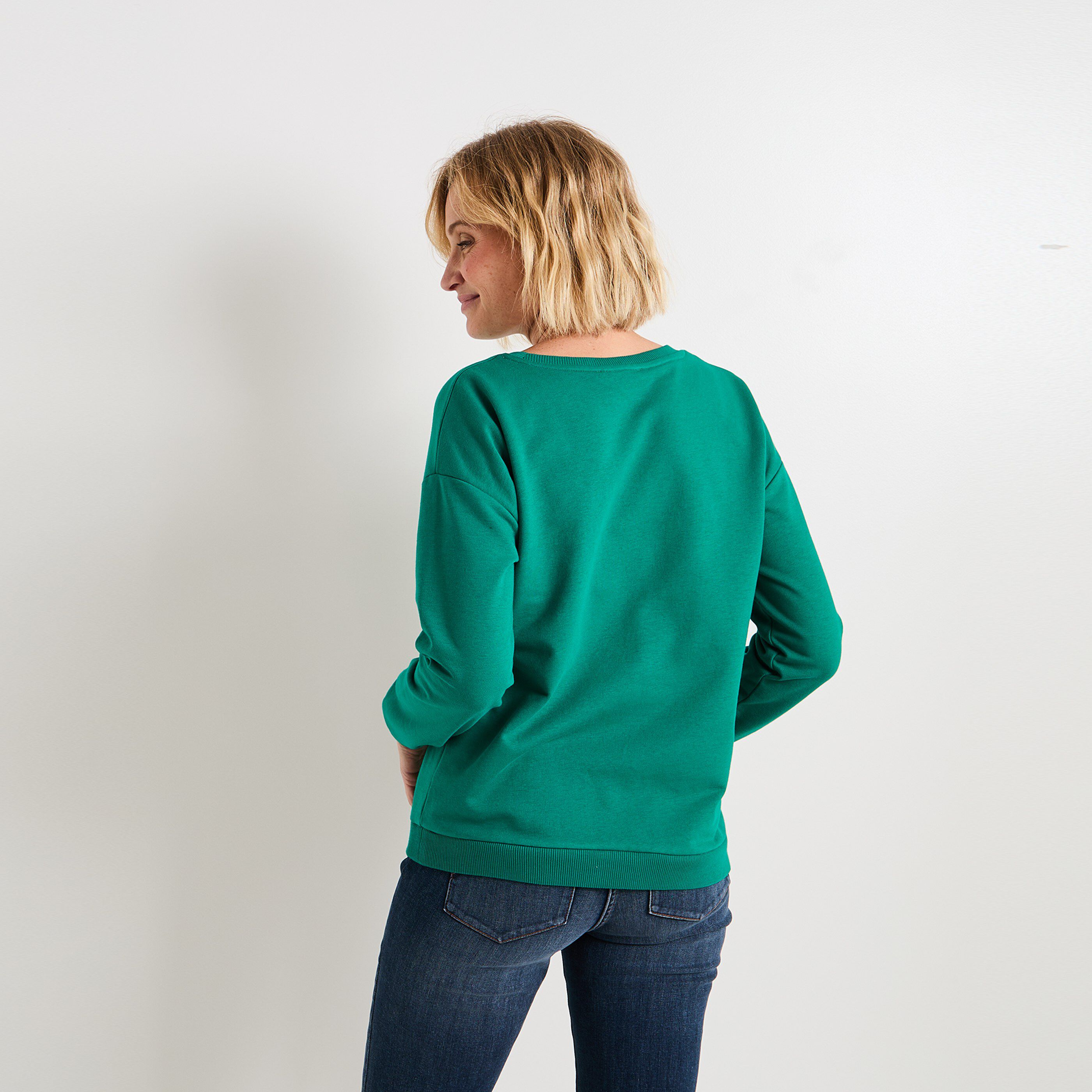 Sweat col rond femme