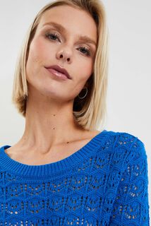Pull ajouré femme