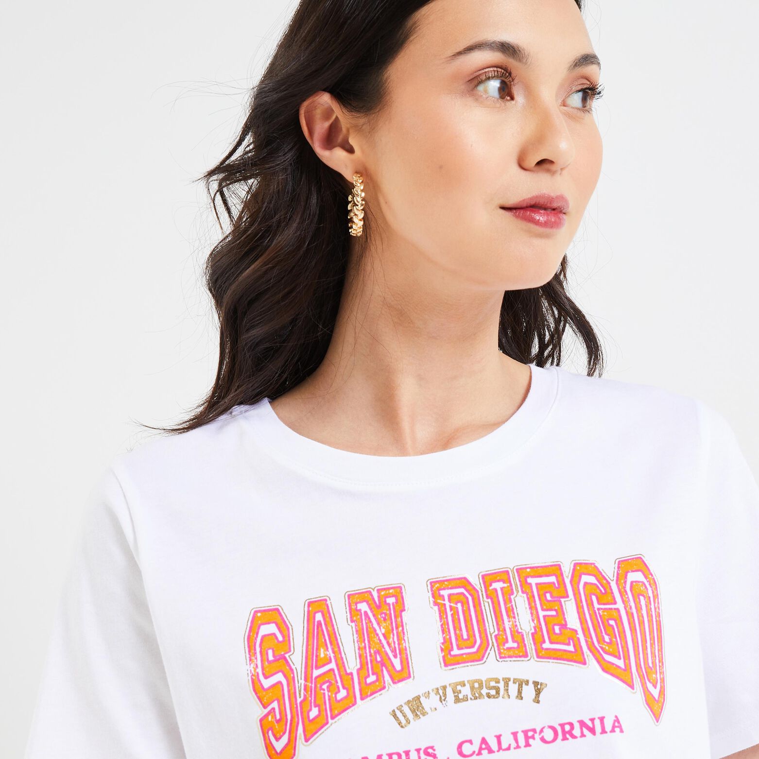 Tshirt print femme