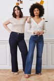 Jean large taille haute WOODSTOCK femme