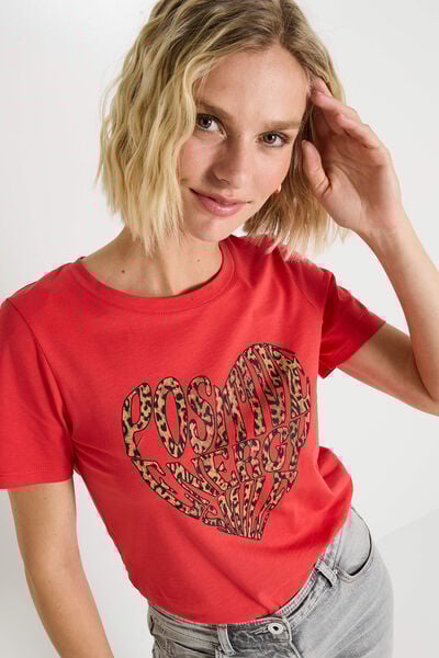 T-shirt col rond femme