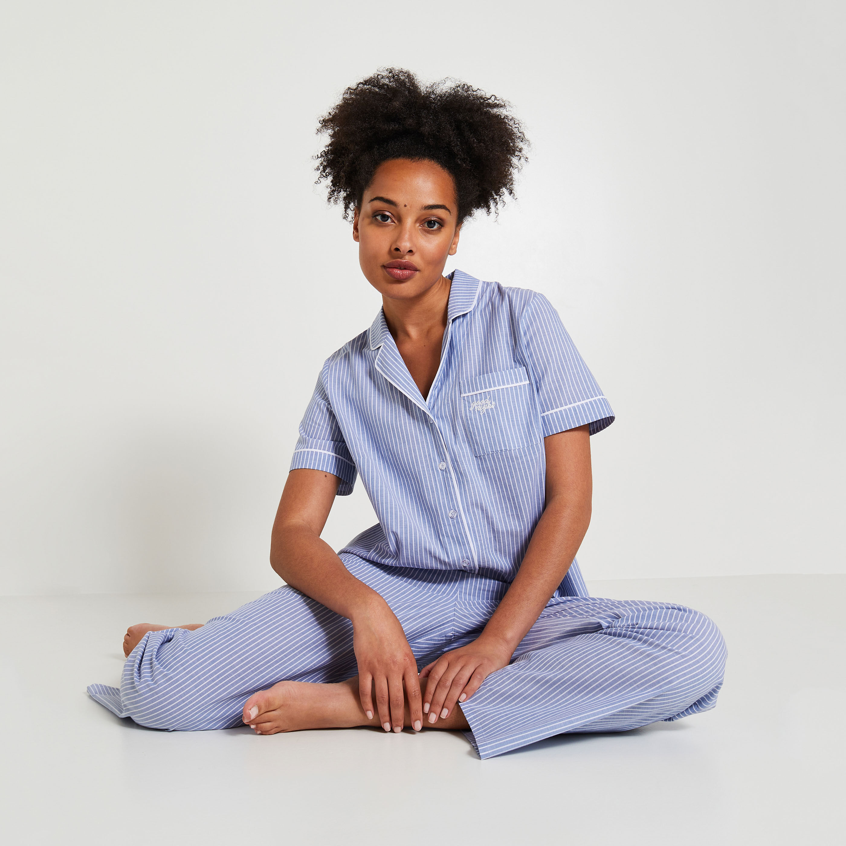 Chemise de pyjama a rayures femme RAYURE Graindemalice