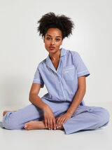 Chemise de pyjama à rayures femme
