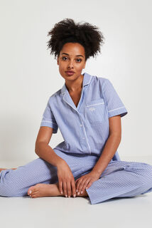 Chemise de pyjama à rayures femme