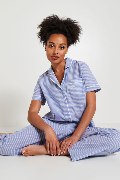Chemise de pyjama à rayures femme