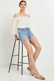 Blouse à épaules ouvertes femme
