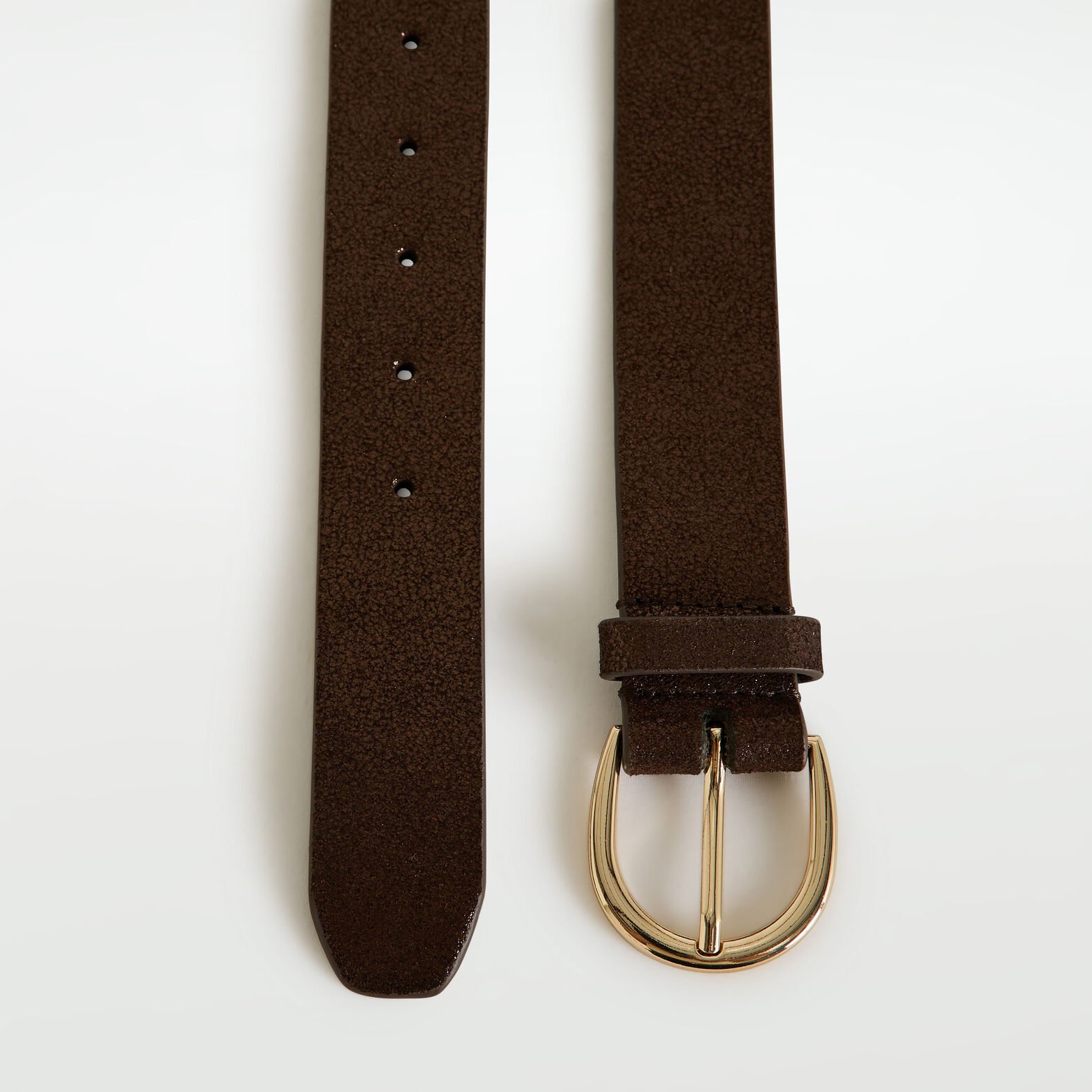 Ceinture en croûte de cuir irisée femme