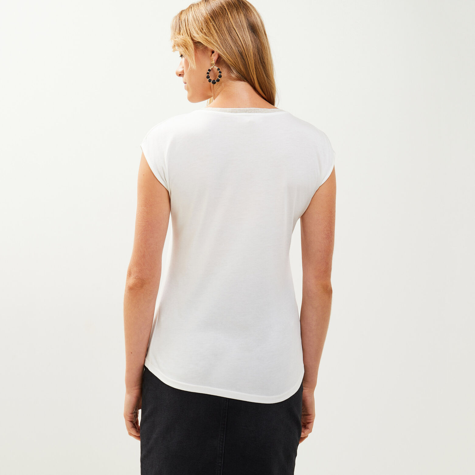 Tshirt col bateau femme