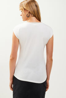 Tshirt col bateau femme