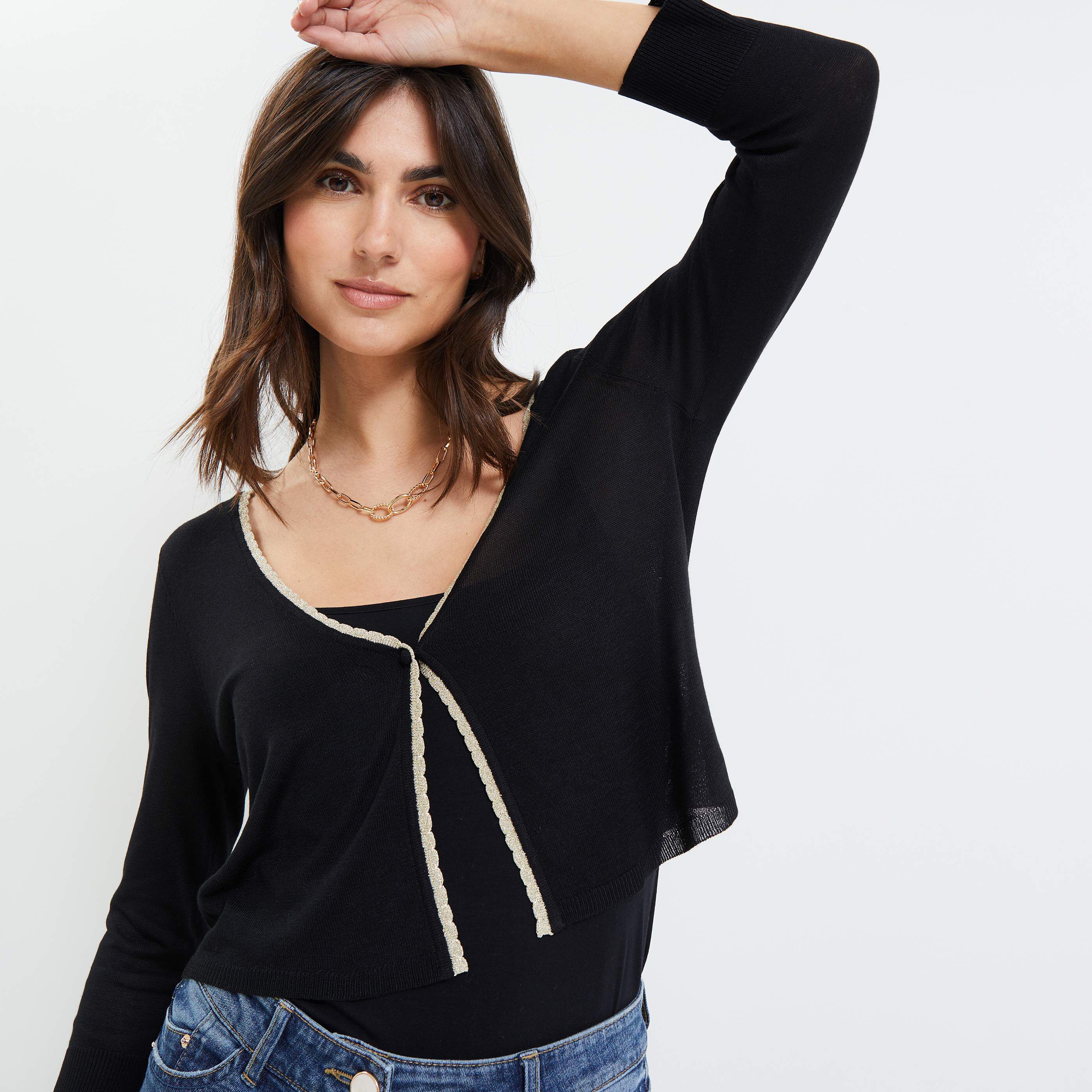 Gilet court femme zalando best sale