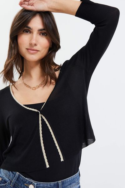 Gilet court femme