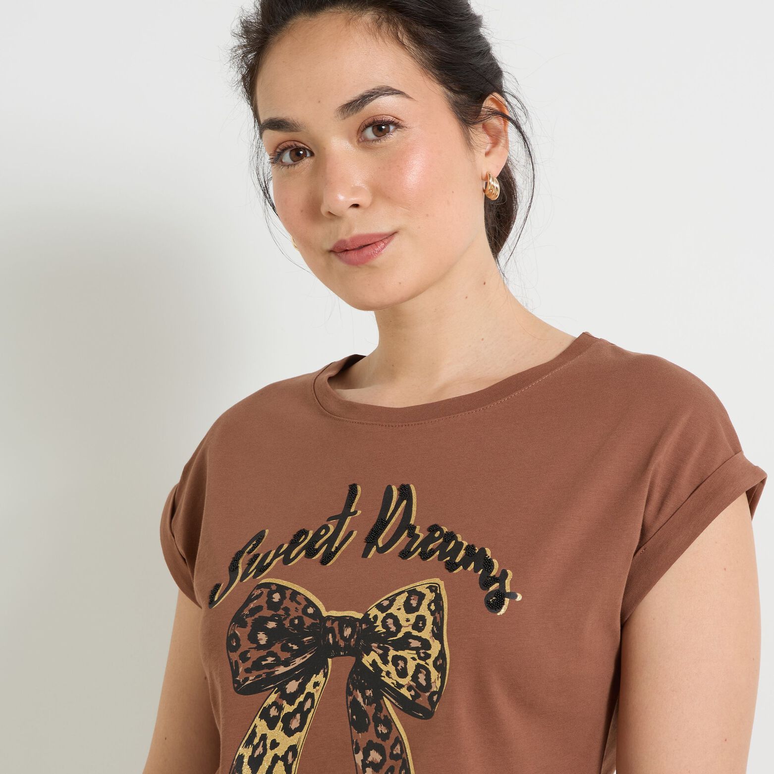 T-shirt col rond femme