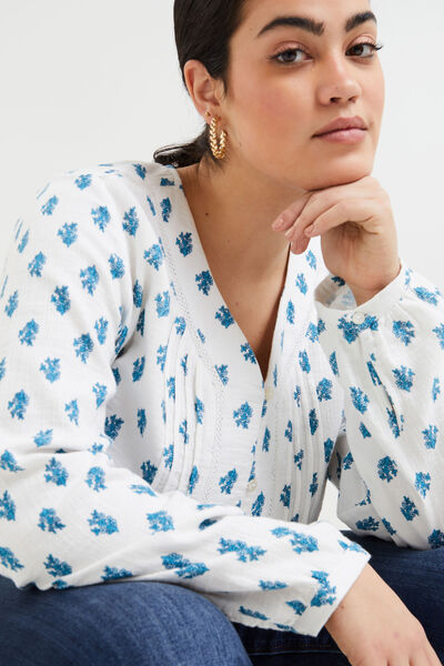 Chemise imprimée femme