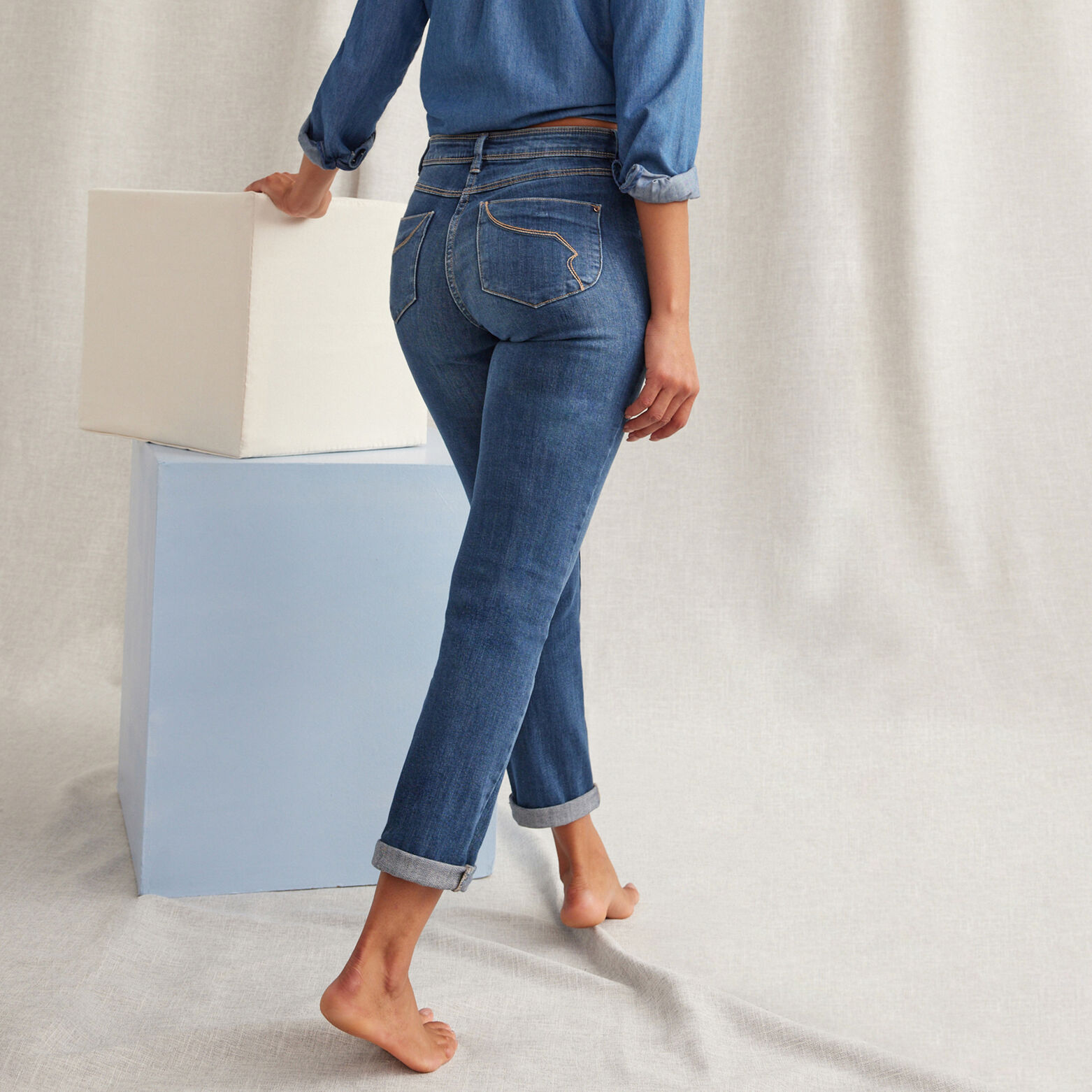 Jean raccourci femme TOKYO