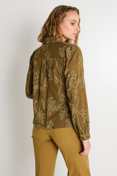 Chemise à détails ajourés femme