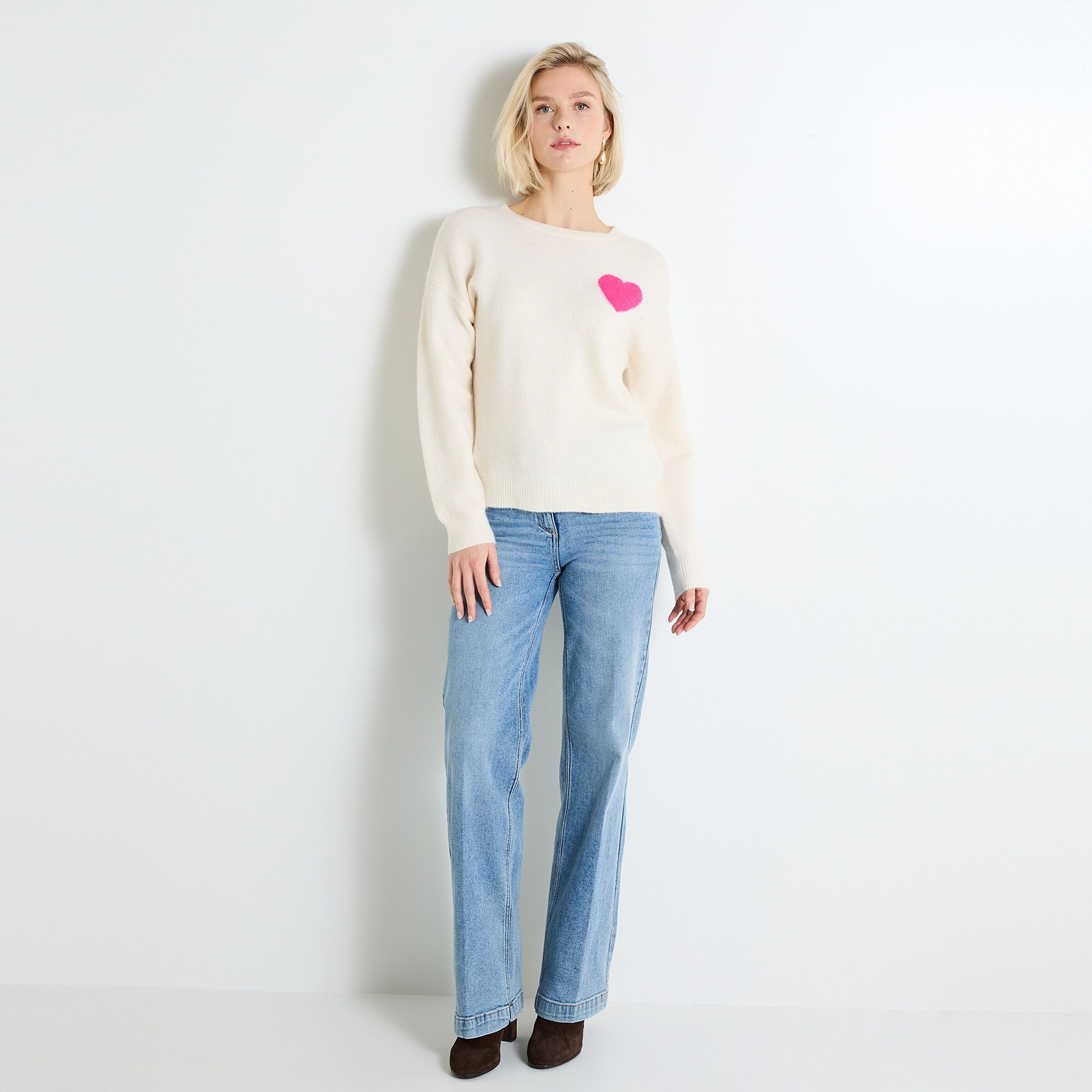 Pull manches longues femme